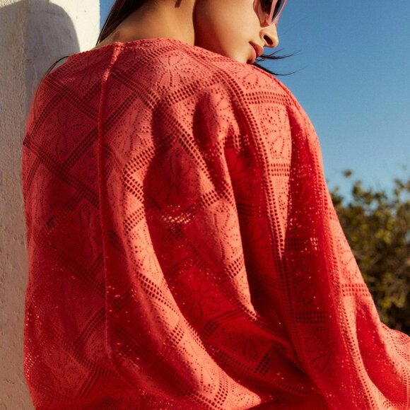 ☀️SUMMER SALE!☀️ NEXT DIRECT CORAL PINK CARDIGAN / COVER UP - BNWT - SZ XL - Picture 5 of 5